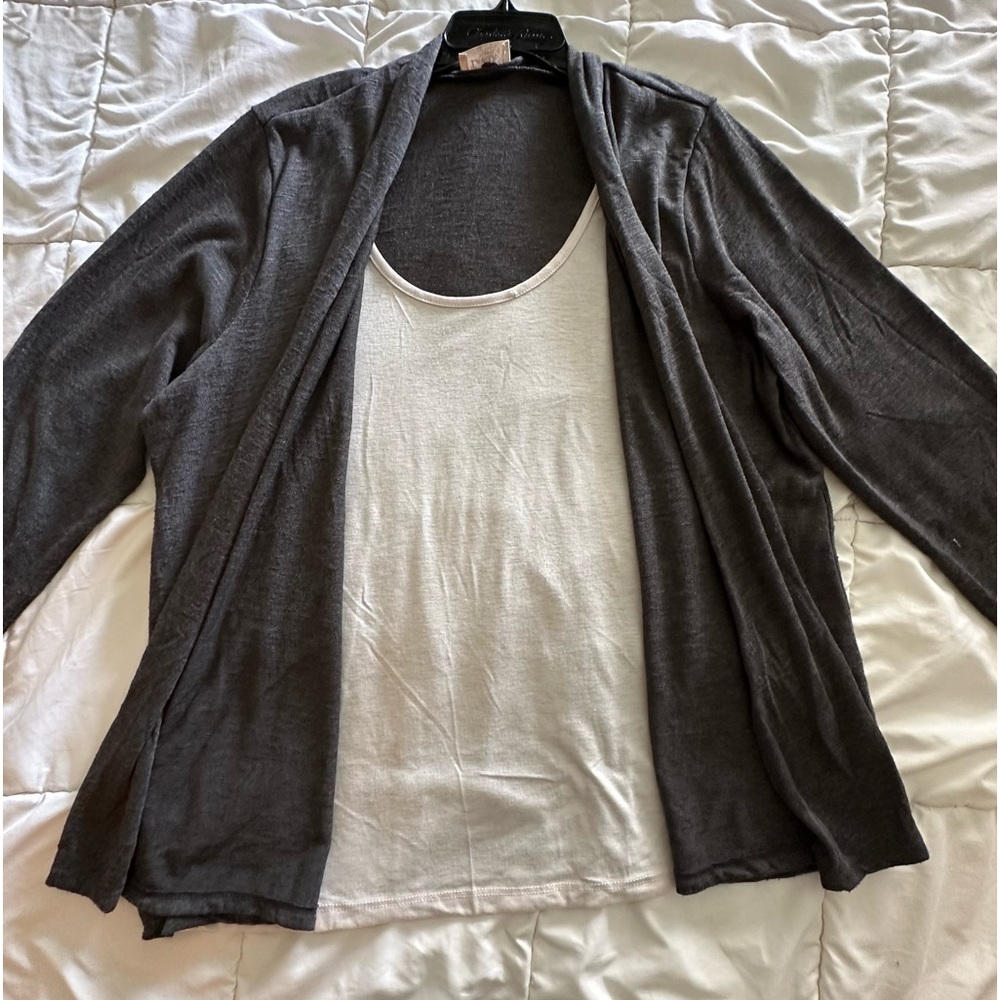 2X- Woman’s Double Blouse/Combined Blouse with Cover Jacket